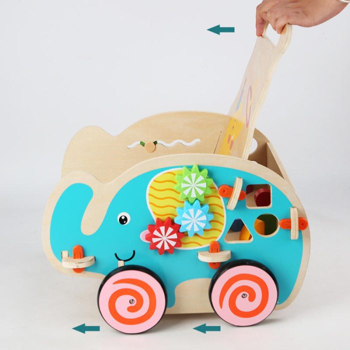 Wooden Elephant Baby Walker - Image 2