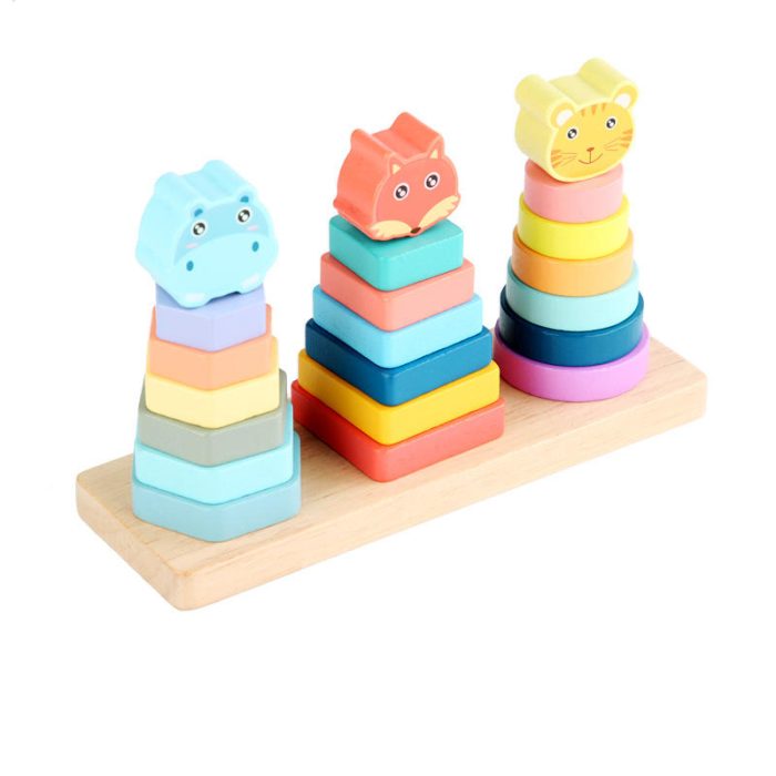 Wooden Animal Stacking Toy - Image 2