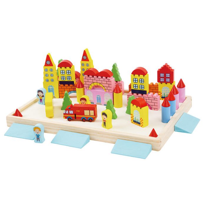Wooden City Building Blocks