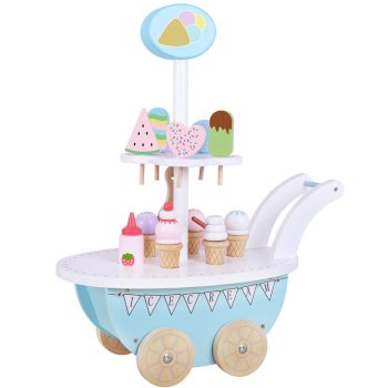 Wooden Ice Cream Cart