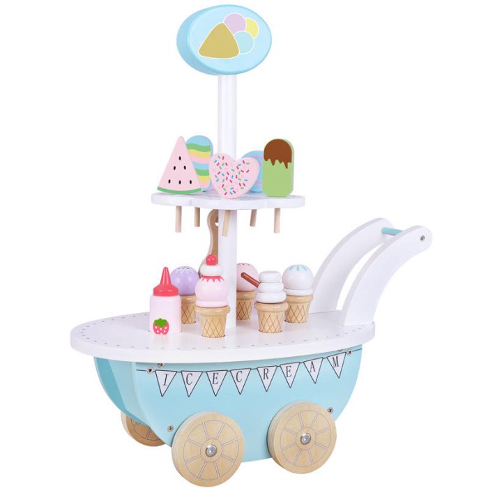 Wooden Ice Cream Cart