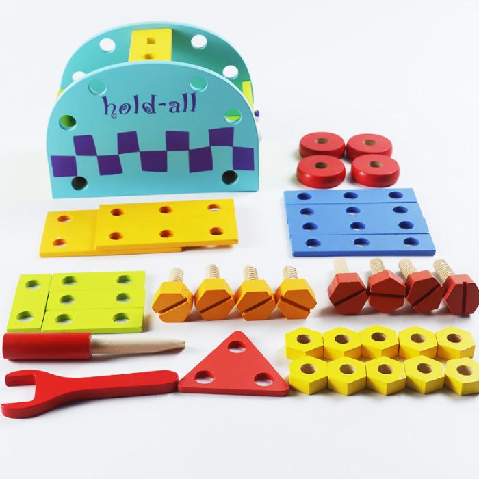 Wooden Construction Tool Box Set - Image 5