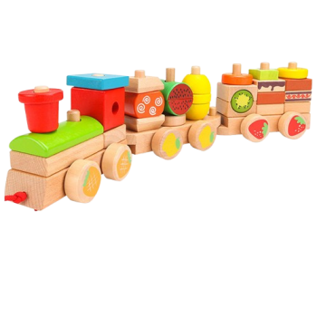 Wooden Fruit Stacking Train
