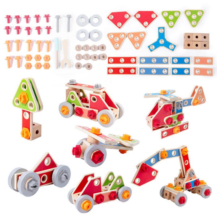 Wooden Fitting Nut Sleeve Toy - Image 4