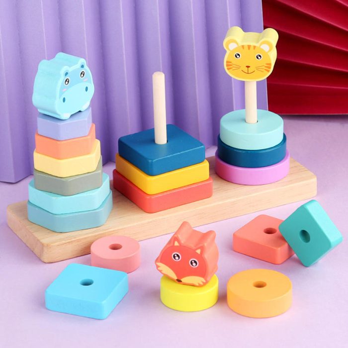 Wooden Animal Stacking Toy - Image 3