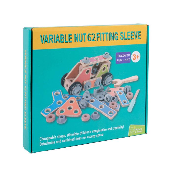 Wooden Fitting Nut Sleeve Toy - Image 5